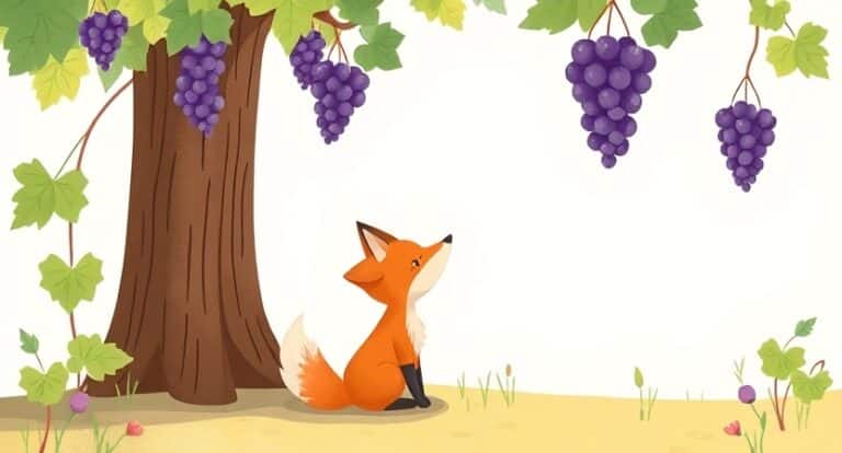 Hindi Story | Fox and Grapes