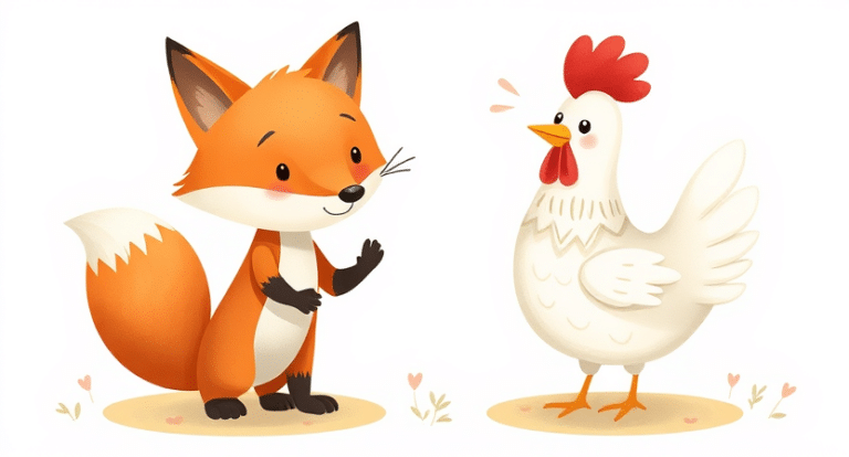 अलिफ़ लैला की कहानियां - Story of Fox and Chicken