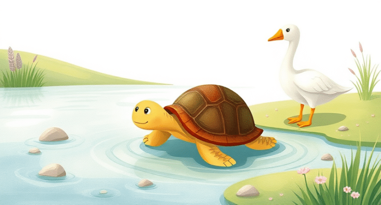हिंदी कहानियां, Alif Laila ki Kahani - Goose and Turtle