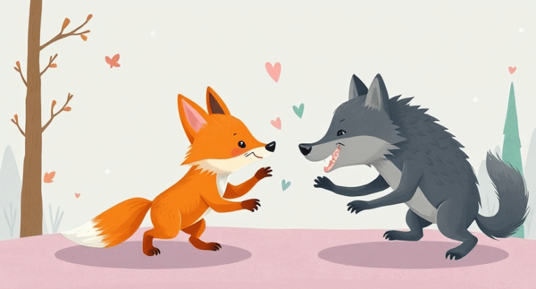 Alif Laila Story in Hindi of fox and wolf