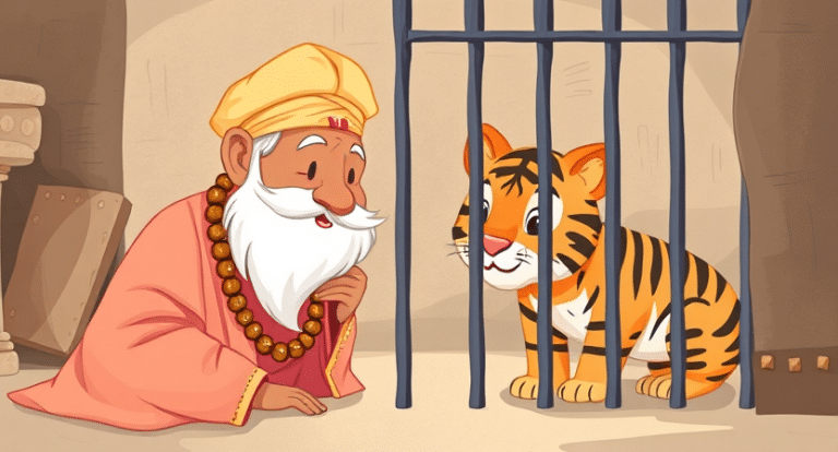 Akbar Birbal Short Story in Hindi of wax tiger