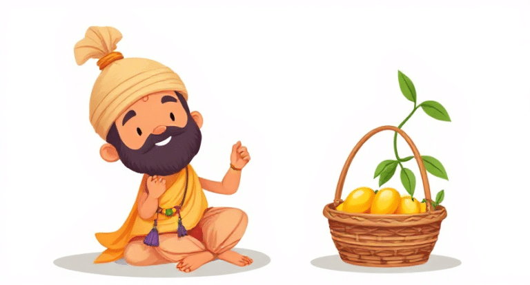 Tenali Rama Moral Story in Hindi of greed and gold mango
