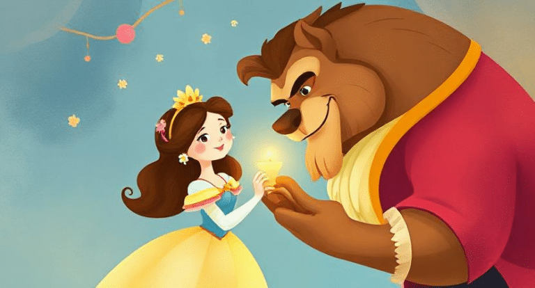 Beauty and beast story.