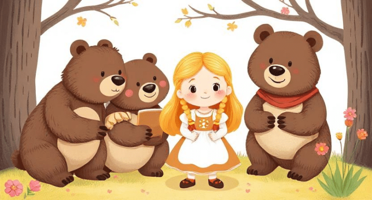 Goldilocks and three bears in hindi