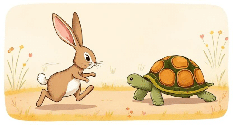 Story for kids in Hindi of hare and tortoise