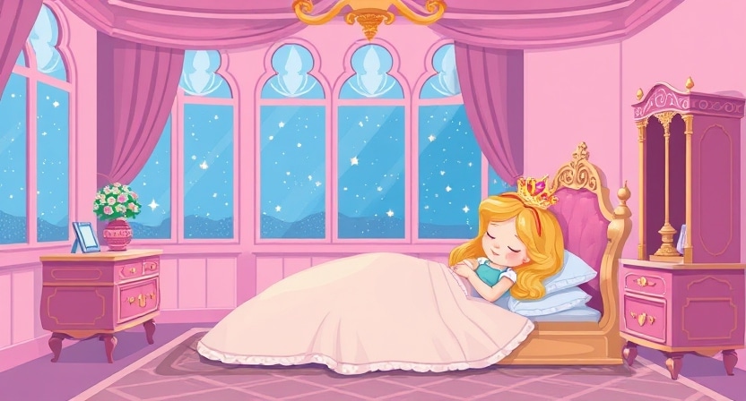 Sleeping beauty fairy tale in Hindi.