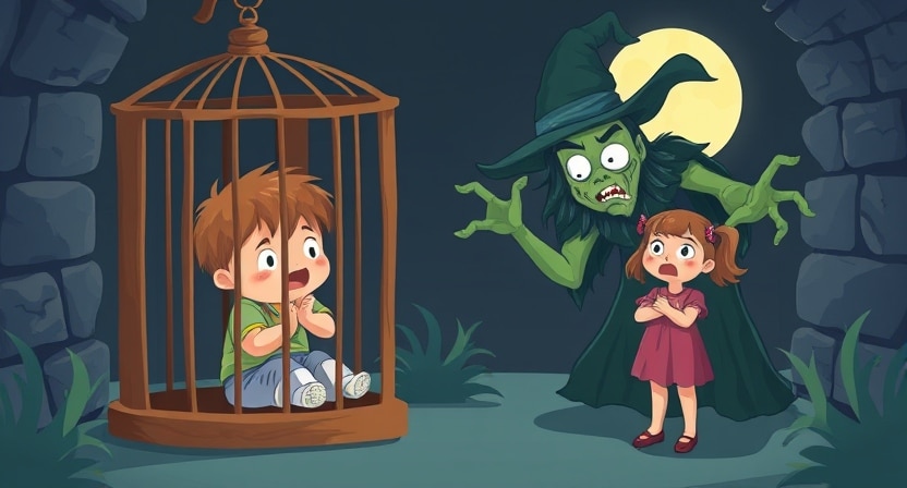 Hansel and Gretel fairy tale. Hindi Stories